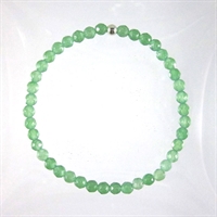 Green Aventurine Faceted 4mm Classic Elastic Bracelet