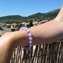 Lavender Amethyst Faceted 10mm Classic Elastic Bracelet