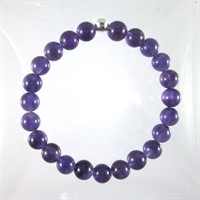 Amethyst 8mm Classic Elastic Bracelet