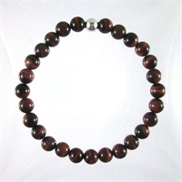 Red Tigers Eye 6mm Classic Elastic Bracelet