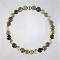 African Agate 6mm Classic Elastic Bracelet