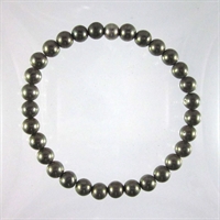 Pyrite 6mm Classic Elastic Bracelet