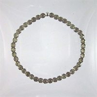 Smokey Quartz Faceted 4mm Classic Elastic Bracelet