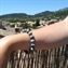 Grey Crazy Agate 10mm Classic Elastic Bracelet