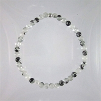 Tourmalinated Quartz 4mm Classic Elastic Bracelet