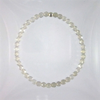 Grey Agate Faceted 4mm Classic Elastic Bracelet