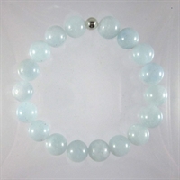 Aquamarine 10mm Classic Elastic Bracelet