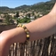 Gold & Blue Tigers Eye 8mm Classic Elastic Bracelet