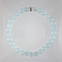 Aquamarine 6mm Classic Elastic Bracelet