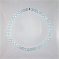 Aquamarine 4mm Classic Elastic Bracelet