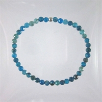 Apatite Faceted 4mm Classic Elastic Bracelet