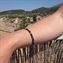 Black Agate 4mm Classic Elastic Bracelet