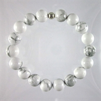 Howlite 10mm Classic Elastic Bracelet