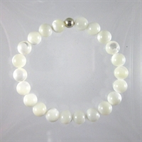 Mother Of Pearl 8mm Classic Elastic Bracelet