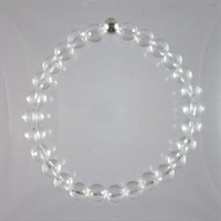 Crystal Quartz Faceted 6mm Classic Elastic Bracelet