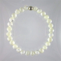 Mother Of Pearl 6mm Classic Elastic Bracelet