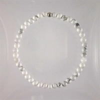 Howlite 4mm Classic Elastic Bracelet