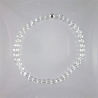 Crystal Quartz Faceted 4mm Classic Elastic Bracelet