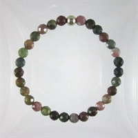 Indian Agate Faceted 6mm Classic Elastic Bracelet