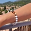 African Agate Luna Bracelet