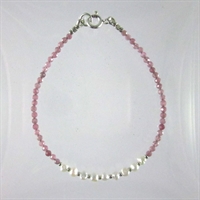 Pink Tourmaline Faceted Jazmin Bracelet
