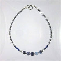Sodalite with Sapphire Noa Bracelet