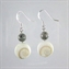 Grey Crazy Agate Evia Earrings