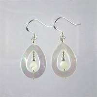 Mother Of Pearl Faceted Cimona Earrings