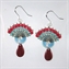 Blue & Red Lucilla Earrings