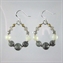 Grey Crazy Agate Mia Earrings