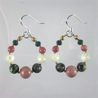 Rhodonite & African Turquoise Mia Earrings