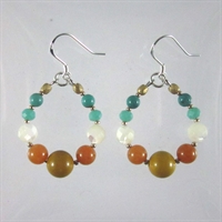 Red Aventurine & Australian Jasper Mia Earrings