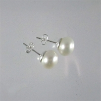 Large Pearl Stud Earrings