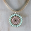 Pink & Mint Noemi Pendant Necklace