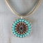 Red & Sea Green Noemi Pendant Necklace