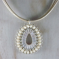 Cream Analia Pendant Necklace