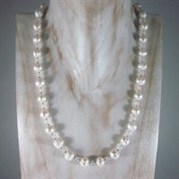 Crystal Quartz Faceted Perla Necklace